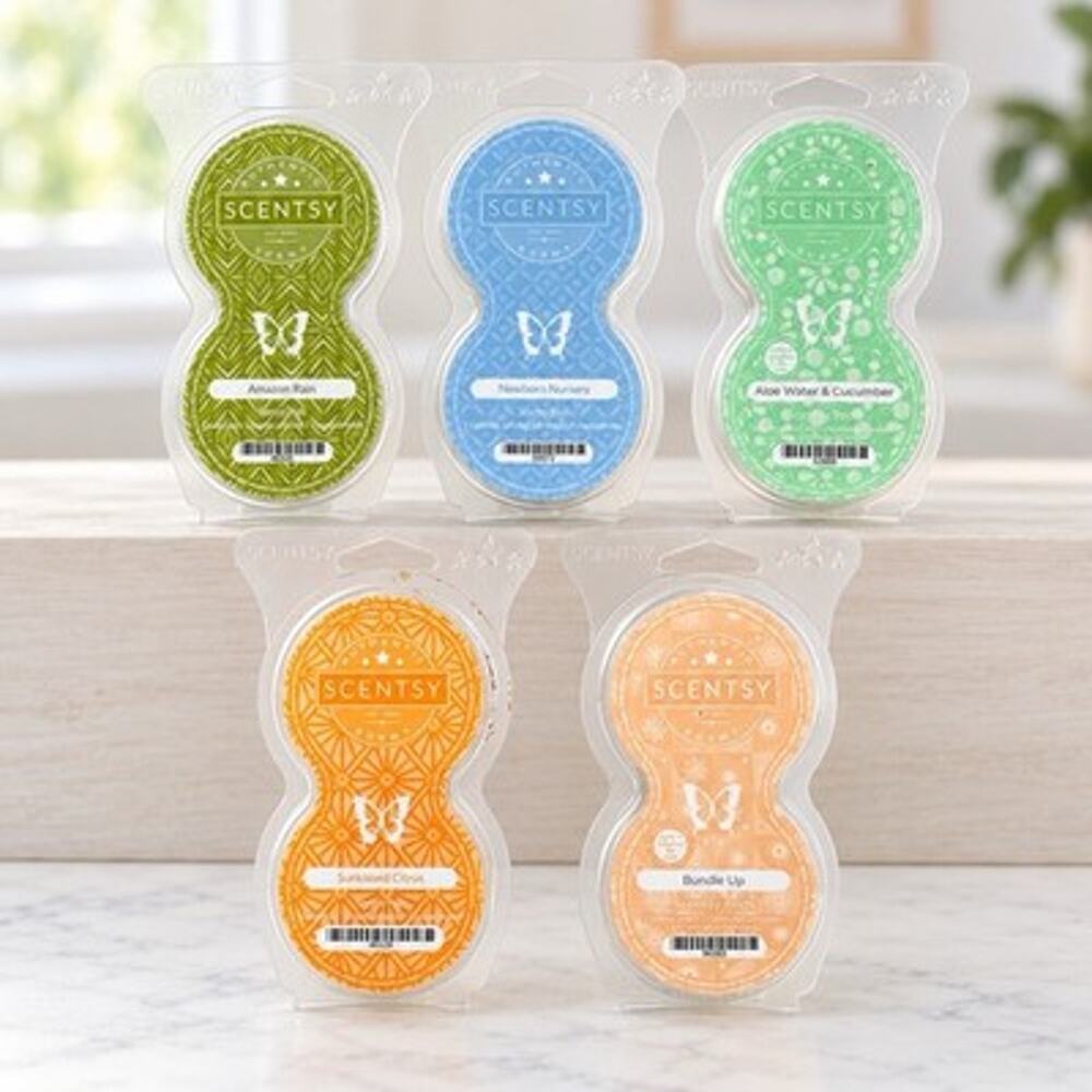 Scentsy Pods Twin Pack Various Scents Pod for Fan Diffuser System New Lot of 5